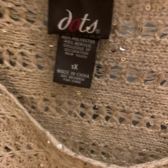 DOTS 1X MESH SWEATER SPARKLY NO FLAWS - Picture 2 of 3